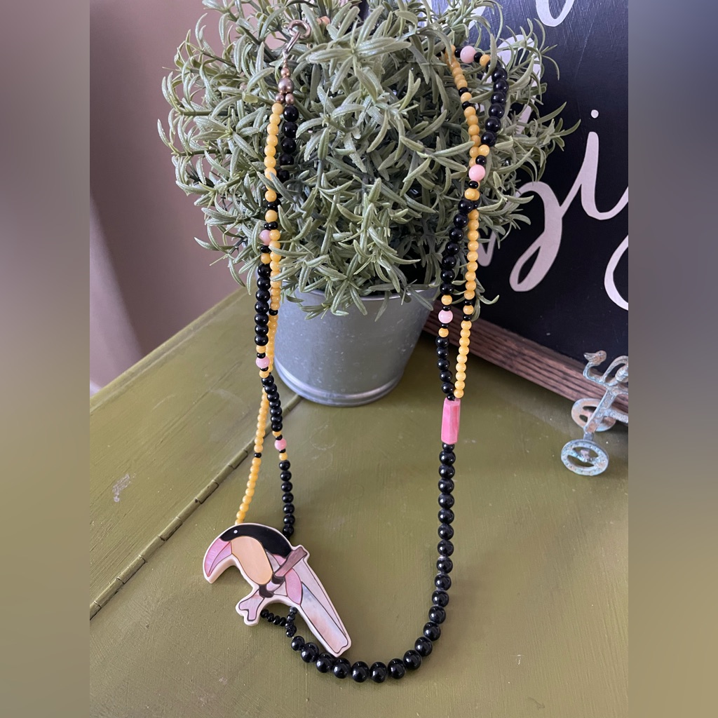 Vintage Karla Jordan Parrot Necklace